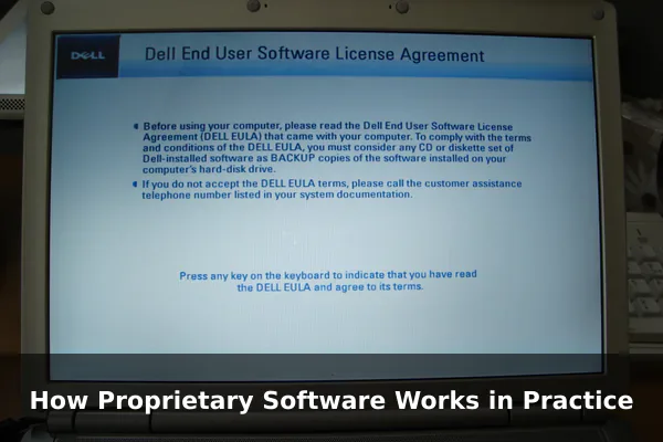 How Proprietary Software Works in Practice