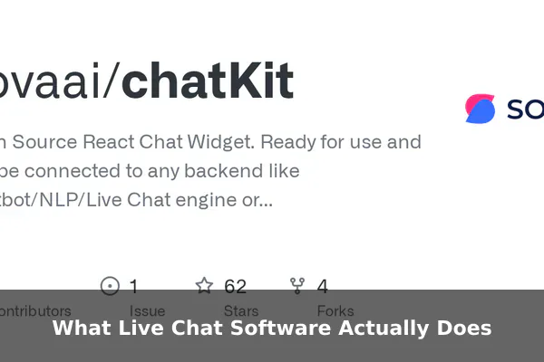 What Live Chat Software Actually Does