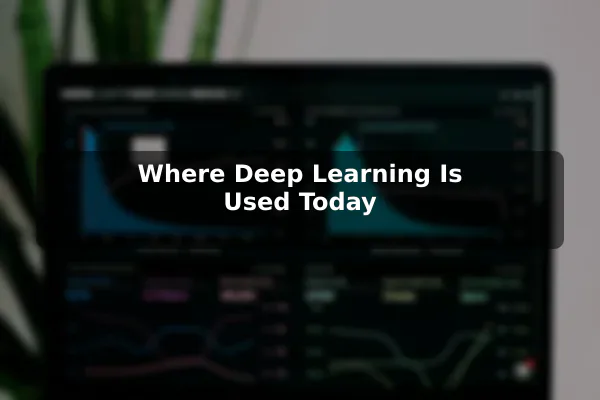 Where Deep Learning Is Used Today
