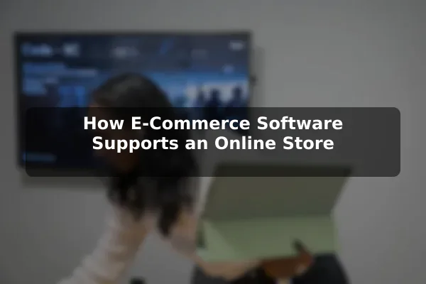 How E-Commerce Software Supports an Online Store