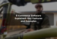 E-Commerce Software Explained: Key Features and Examples