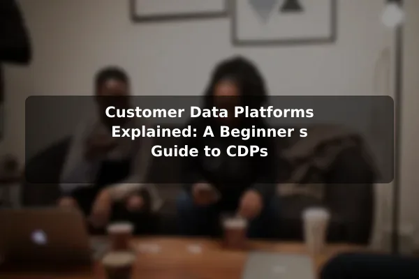 Customer Data Platforms Explained: A Beginner's Guide to CDPs