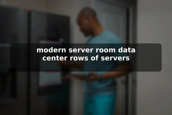 modern server room data center rows of servers